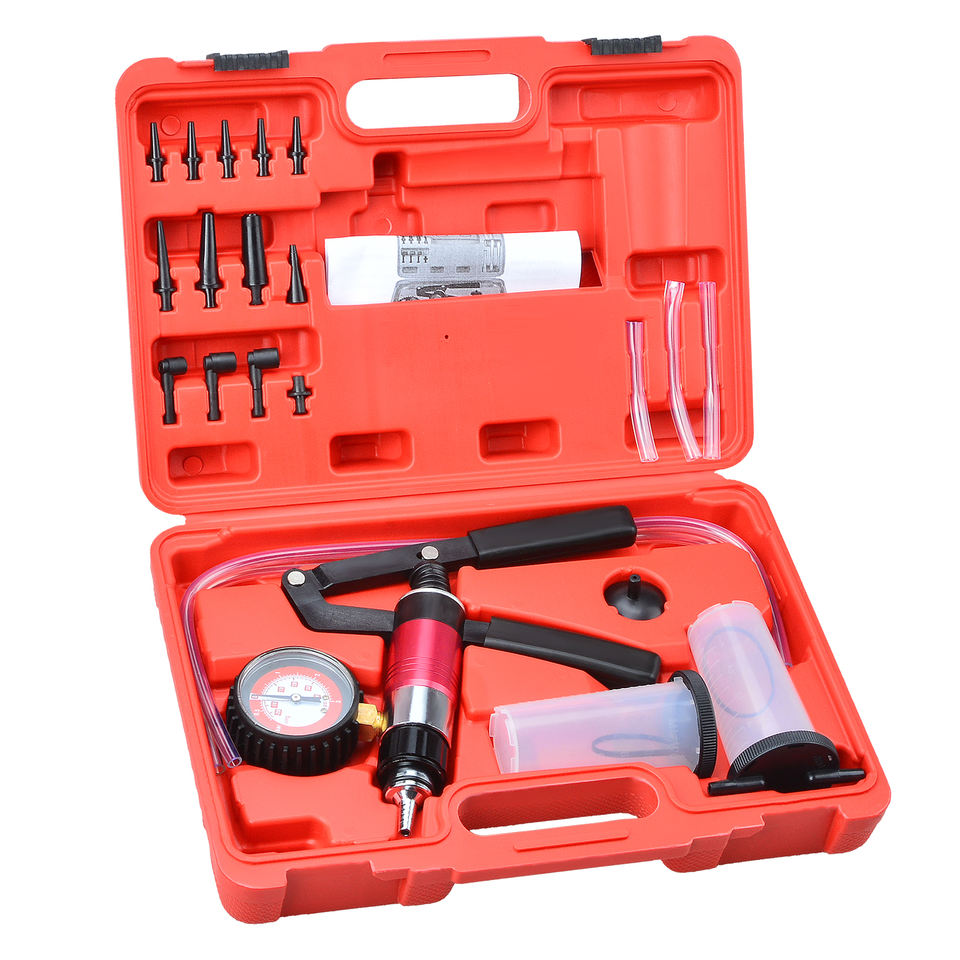 Brake Bleeder Kit - 21 шт., ручной вакуумный пистолетный насос,