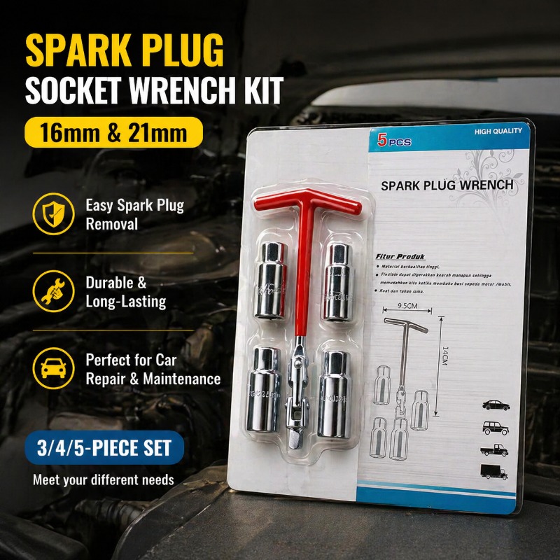 Spark Plug Socket Set - Набор профессиональных инструментов для снятия свечей