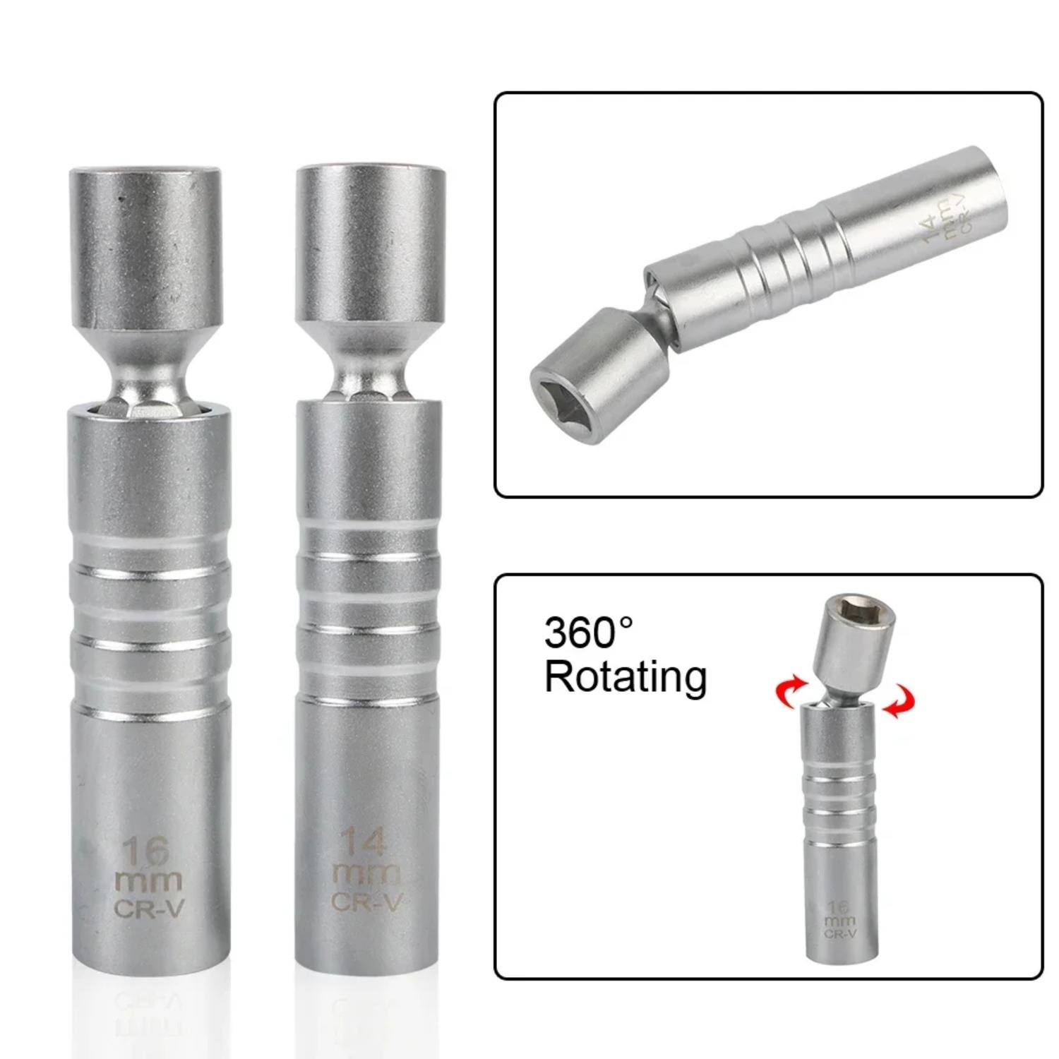 Набор универсальных шарнирных  – обзор и цена Spark Plug Socket Set